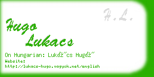 hugo lukacs business card